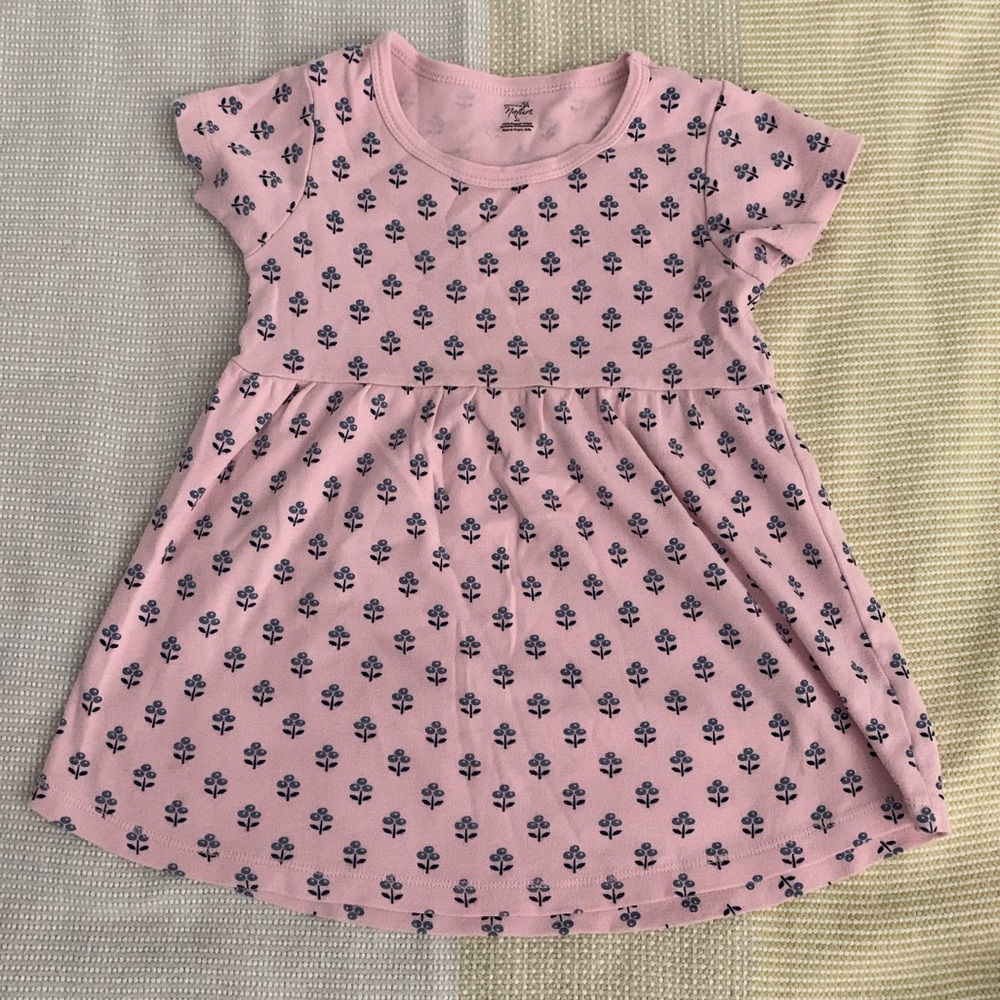 Organic Cotton Floral Dress - 4T